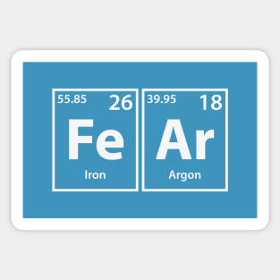 Fear (Fe-Ar) Periodic Elements Spelling Sticker